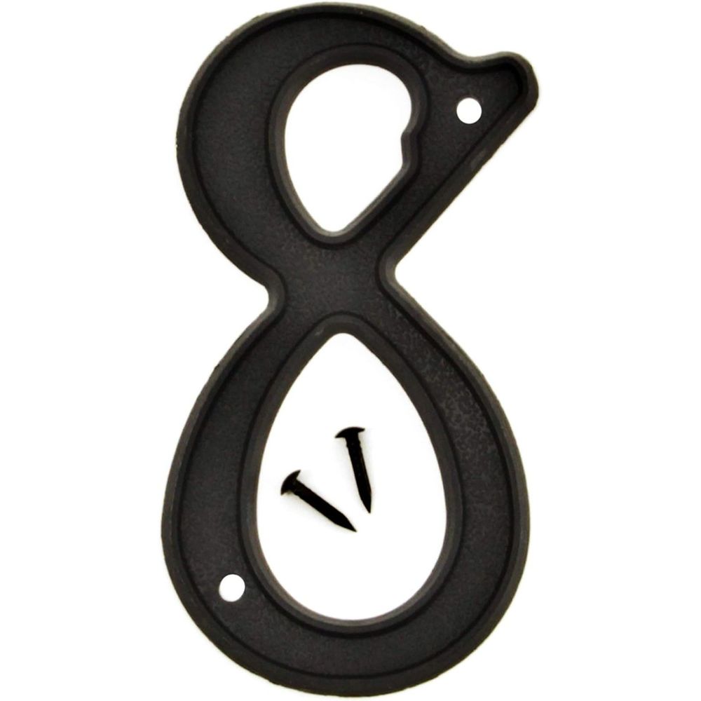 HY-KO - 3-D Plastic House Marker Number